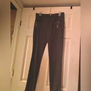 Sky Jeggings with Leather accents-brand new with tags